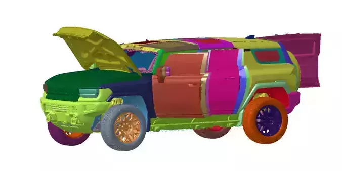 GMC HUMMER EV SUV Edition 2024 Vehicle 3d scan model 3D model