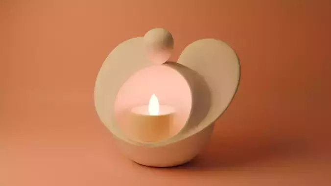 angel tealight holder