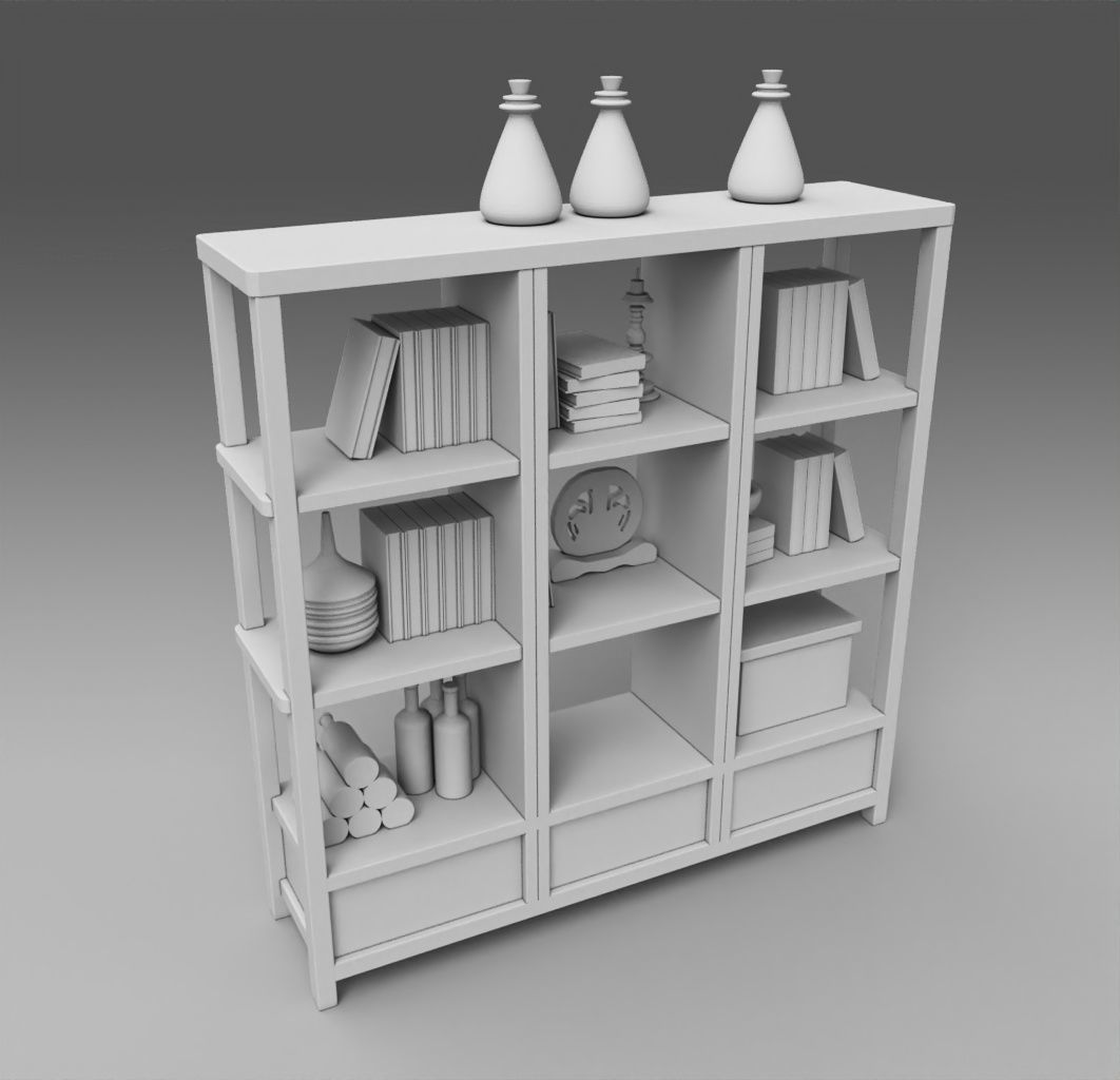 Extensive Interior Home assets and decor 3D print model_41