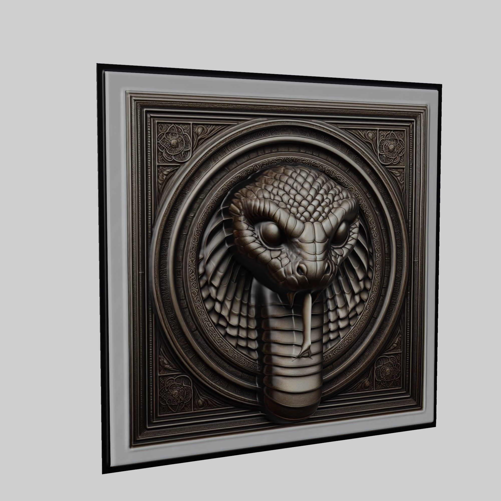 Snake Animal 3D print model_1