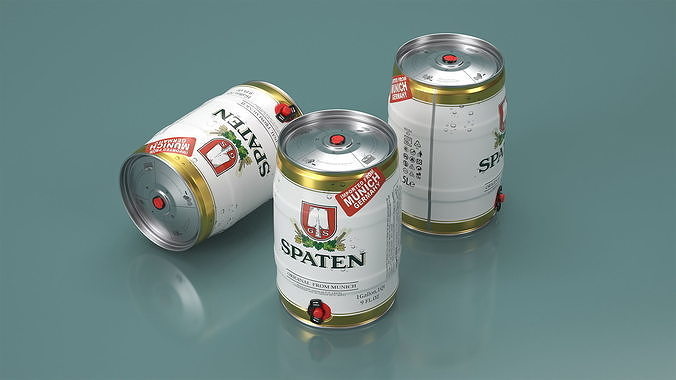 Spaten Beer 5 Liter Barrel 3D model 5