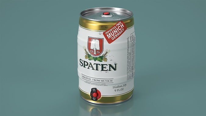 Spaten Beer 5 Liter Barrel 3D model 3