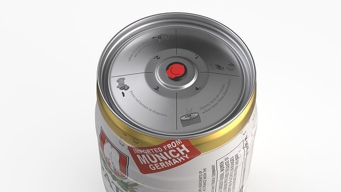 Spaten Beer 5 Liter Barrel 3D model 6
