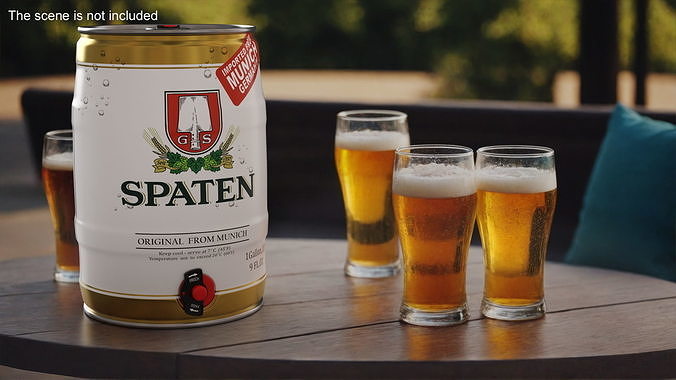 Spaten Beer 5 Liter Barrel 3D model