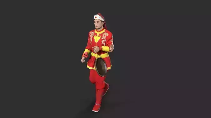 man Character Low-poly 3D model