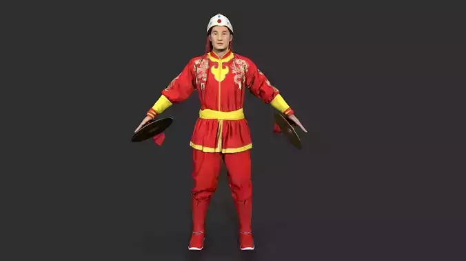 man Character Low-poly 3D model