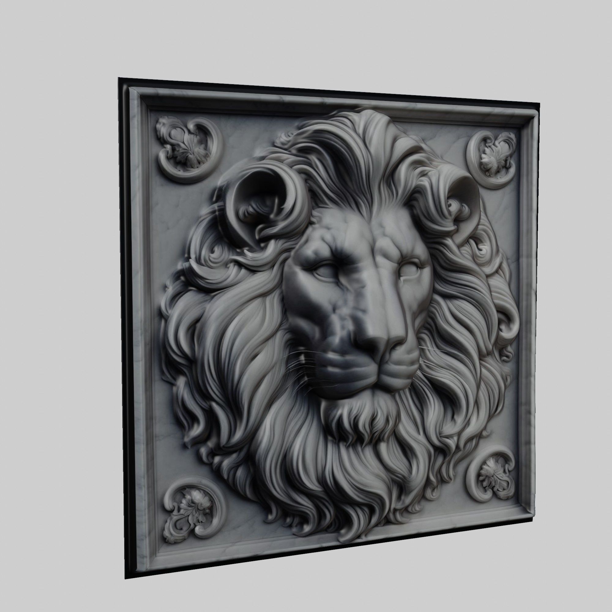 Lion Animal 3D print model_1