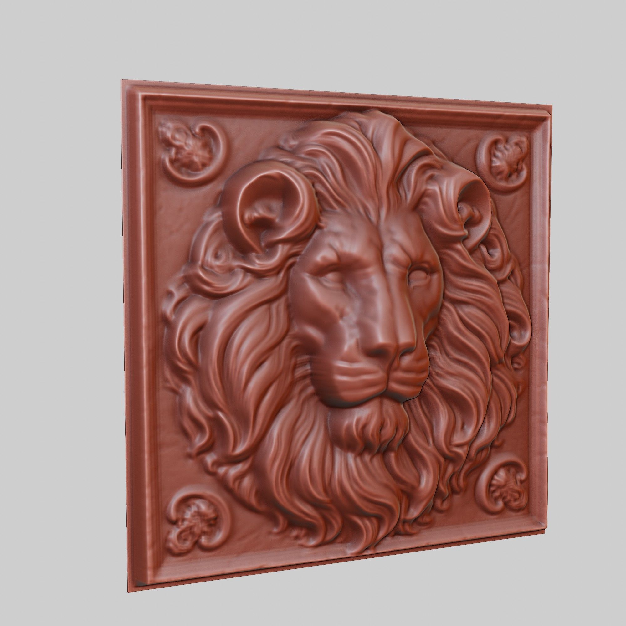 Lion Animal 3D print model_3