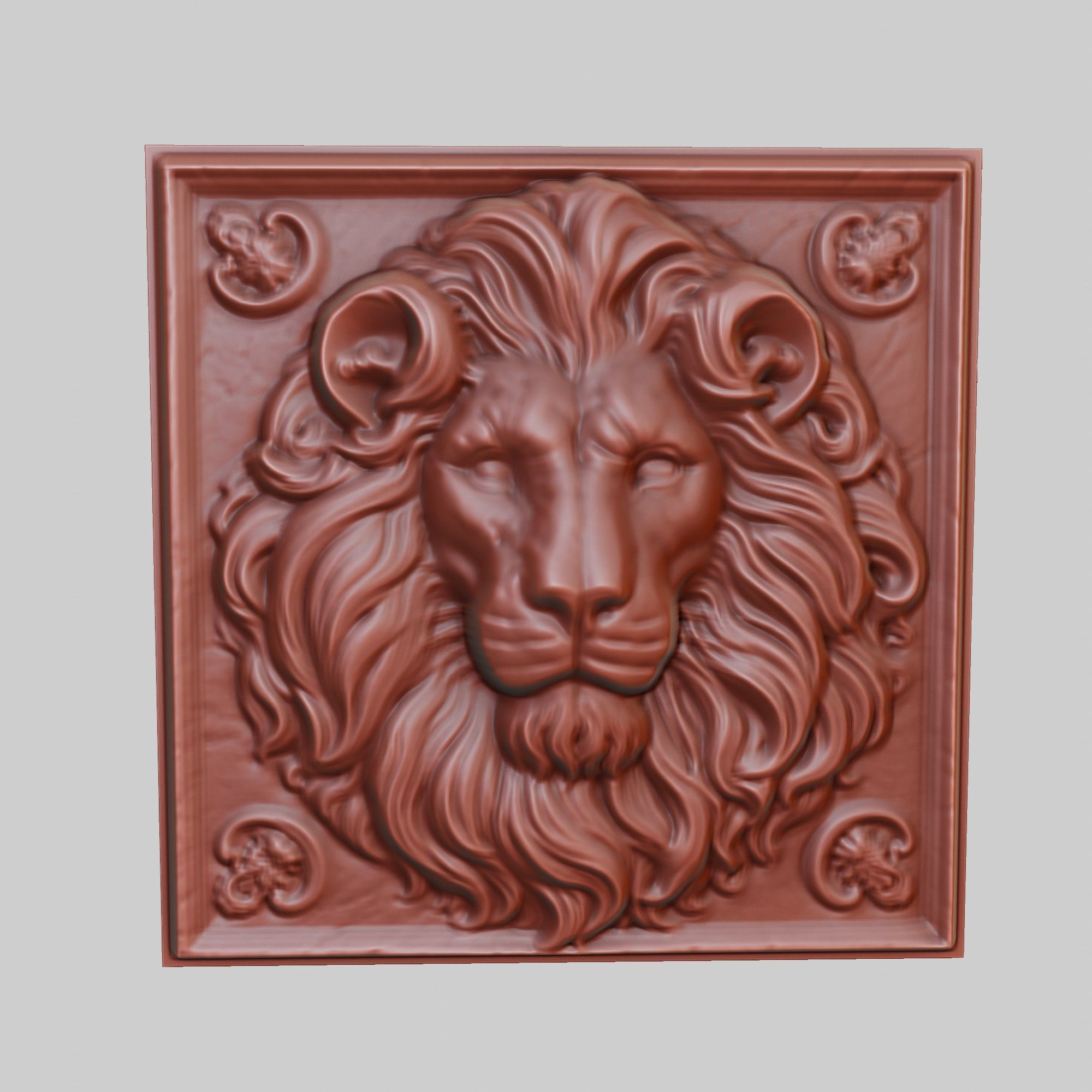 Lion Animal 3D print model_2