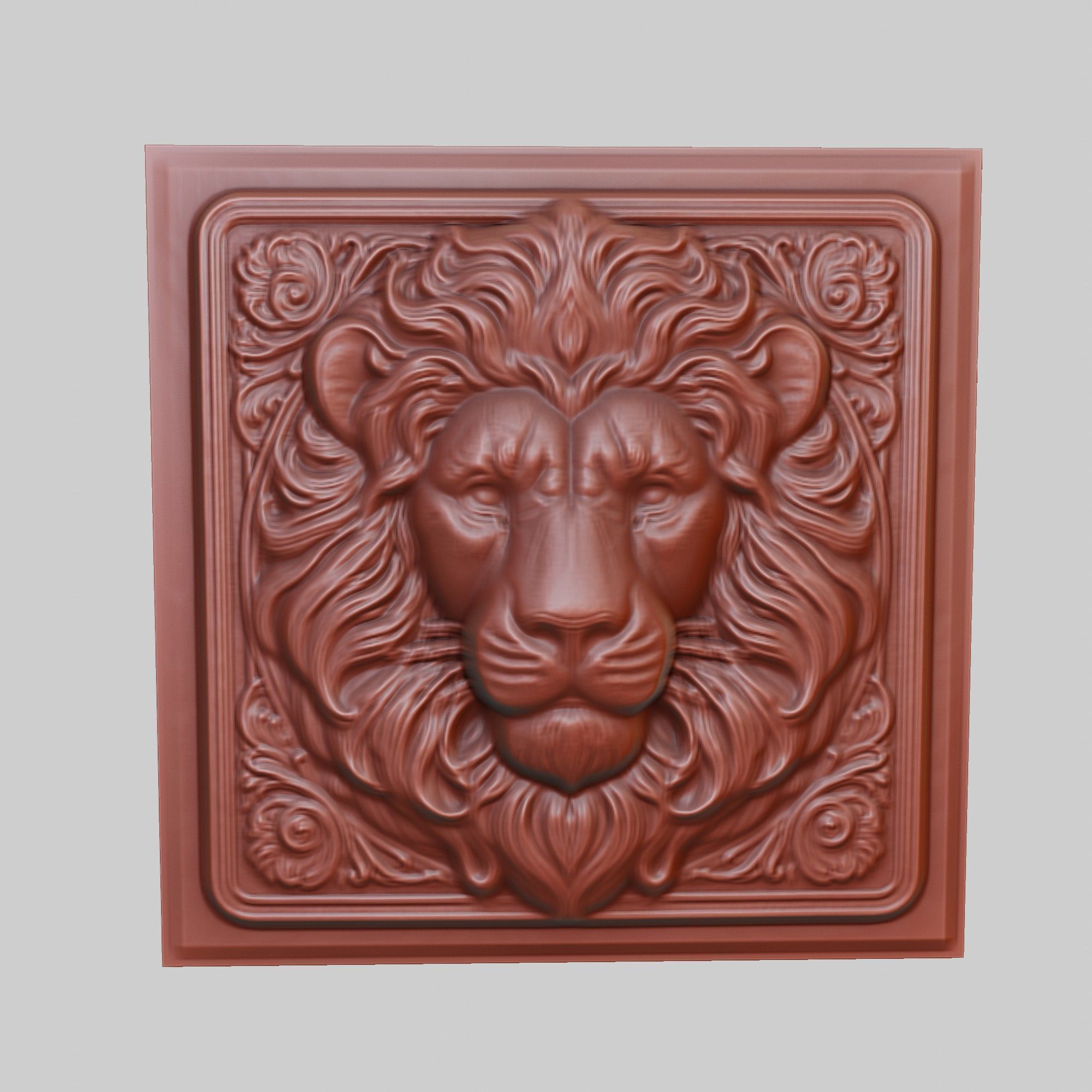 Lion Animal 3D print model_2