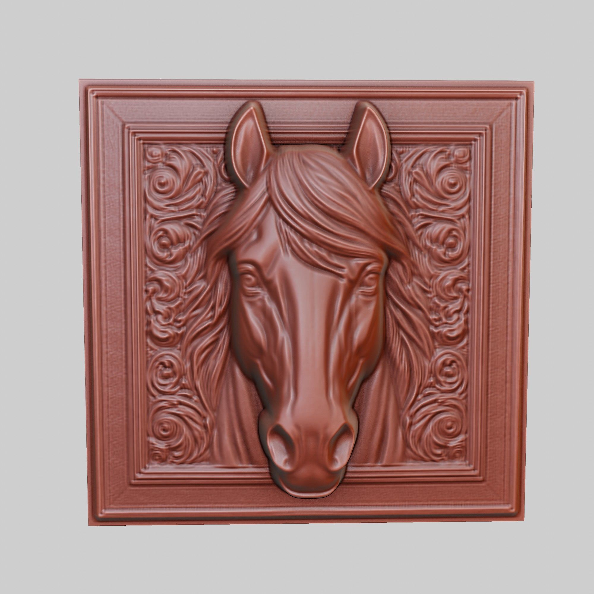 Horse Animal 3D print model_2