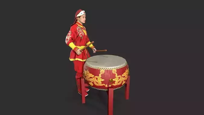 man Character Low-poly 3D model