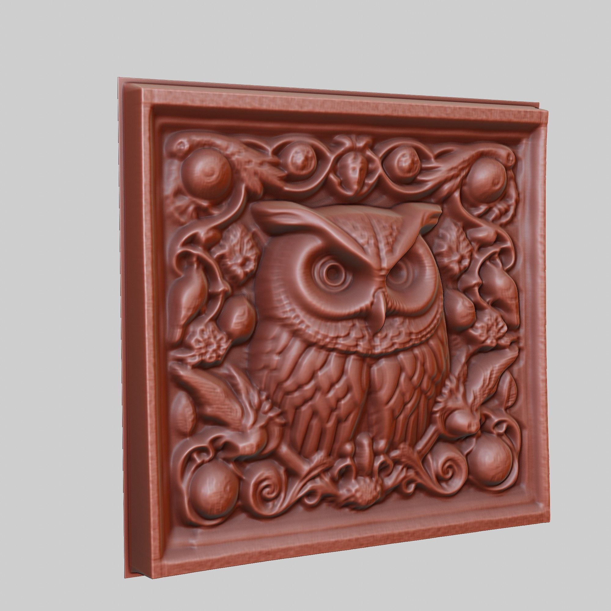 Owl Animal 3D print model_3