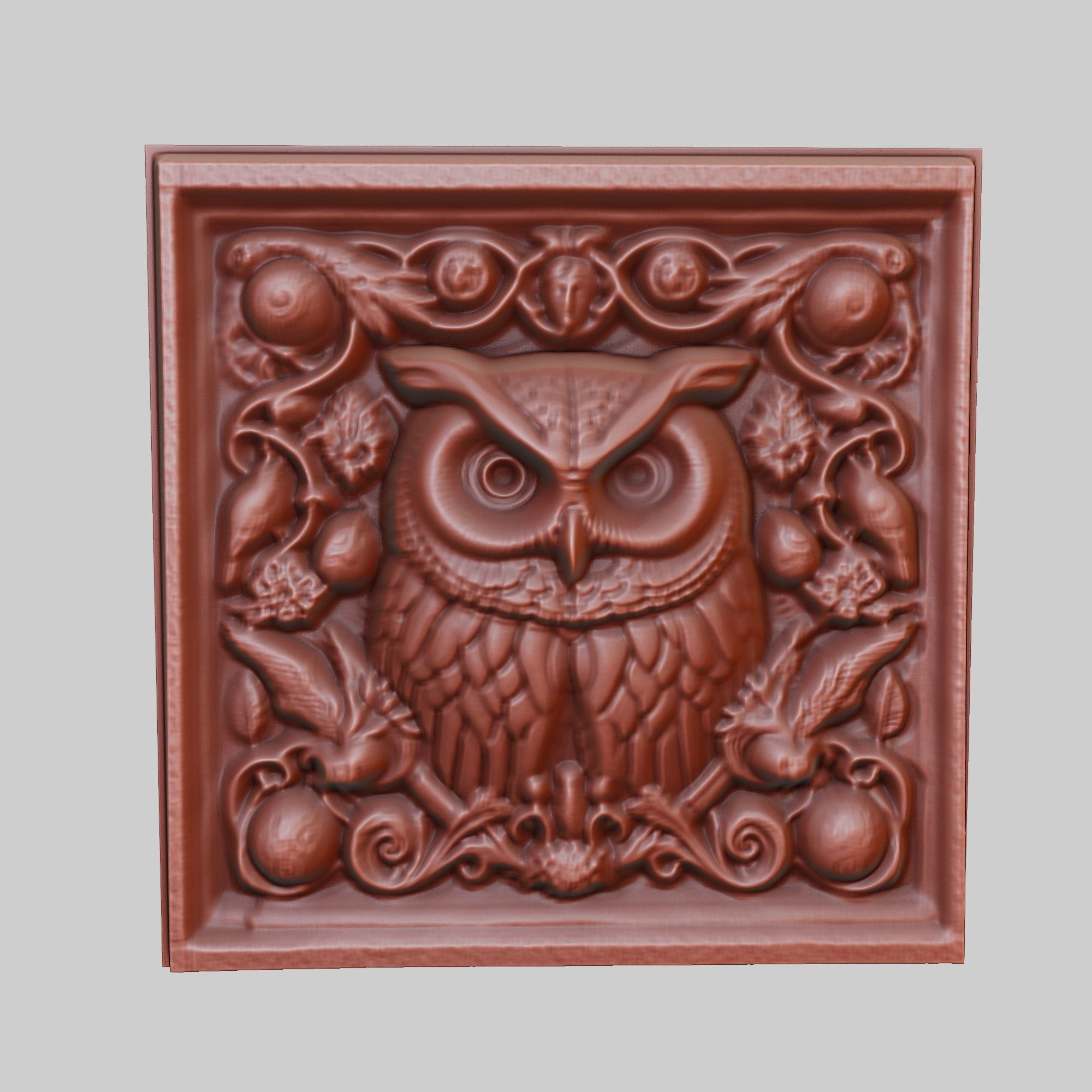 Owl Animal 3D print model_2