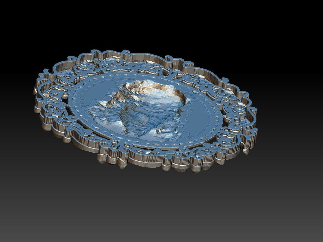 Jesus Head pendant 2 3D print model 3D print model_2