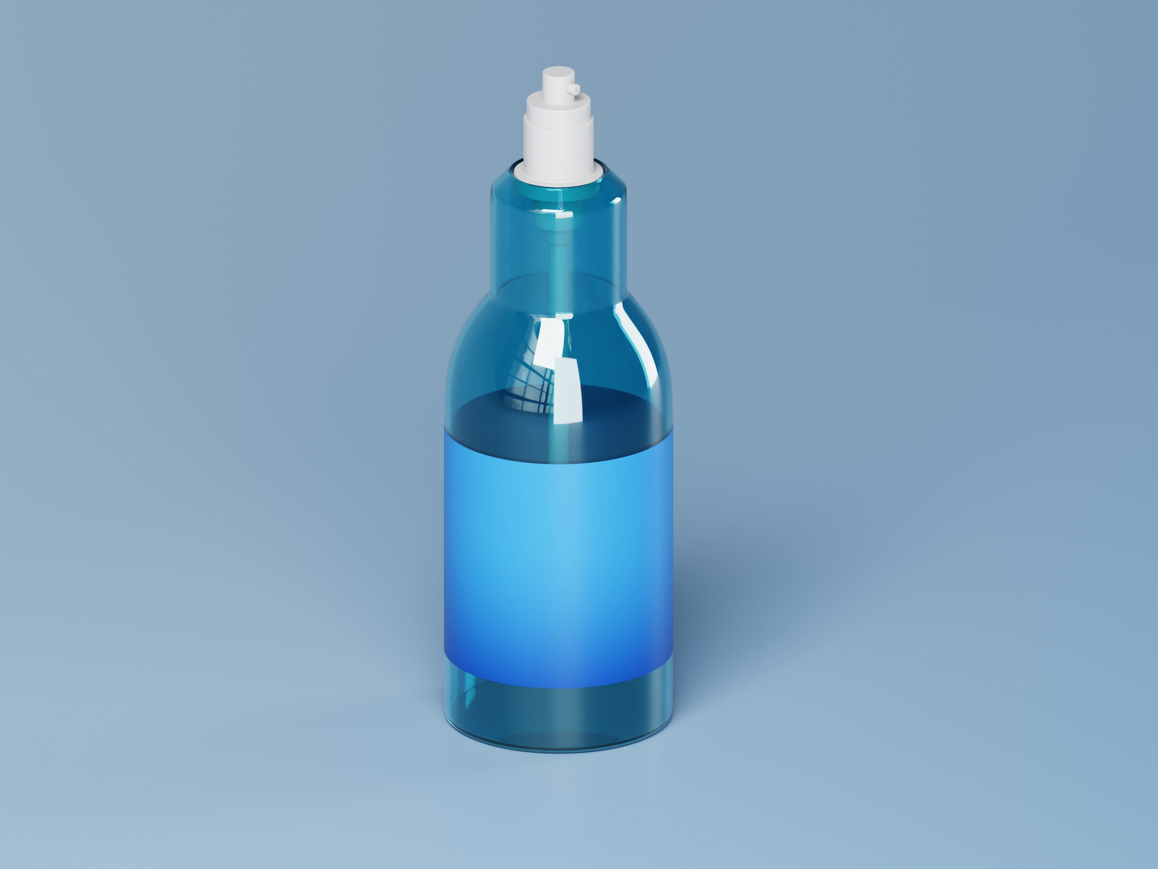 Cosmetic Liquid Spray Bottle 3D Model Low-poly 3D model_4