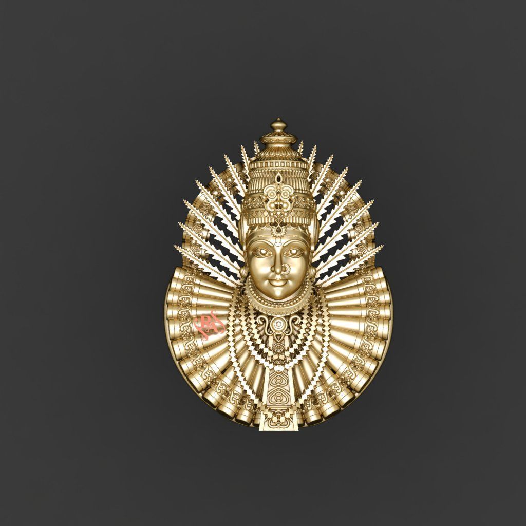Yellamma devi 3D print model stl file  3D print model_11