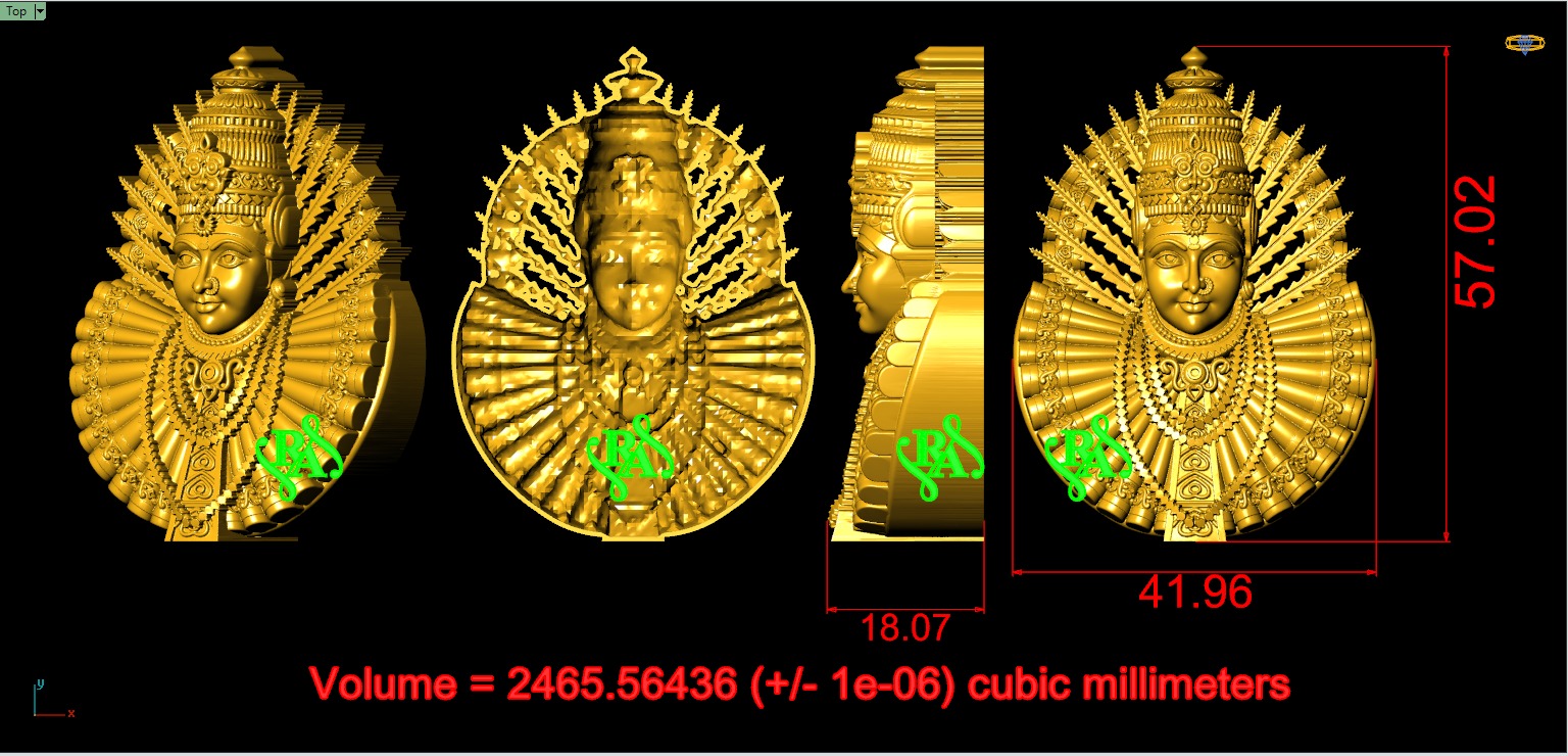 Yellamma devi 3D print model stl file  3D print model_9