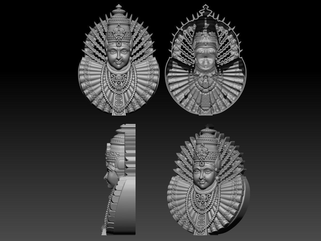 Yellamma devi 3D print model stl file  3D print model_10