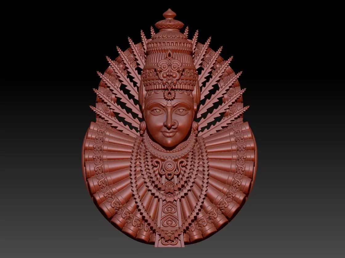Yellamma devi 3D print model stl file  3D print model_0
