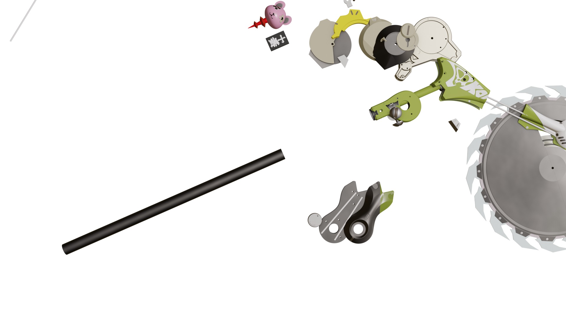 Corin Wickes - chainsaw Zenless Zone Zero cosplay 3D print model_8