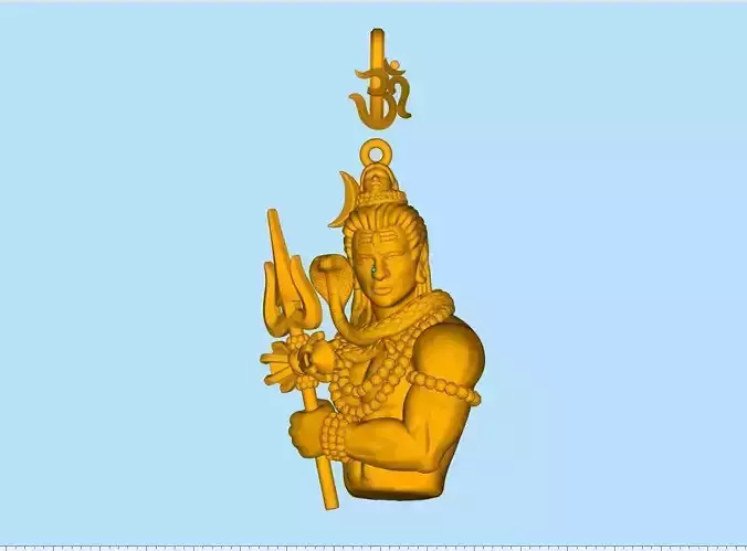SHIVA PENDANT 3D print model