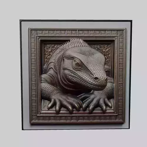 Komodo Dragon Animal 3D print model