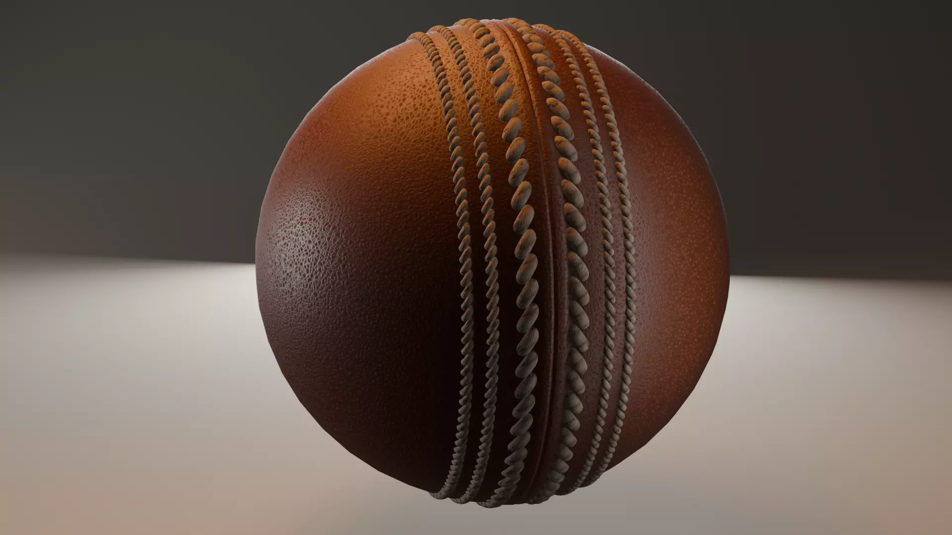 Cricket Ball Free low-poly 3D model