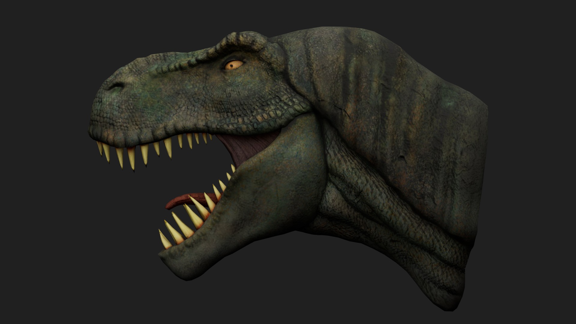 dinosaur Low-poly 3D model_2