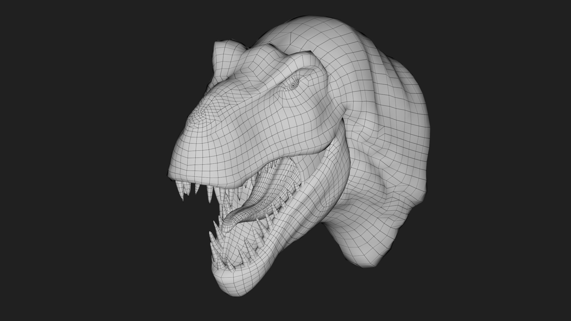 dinosaur Low-poly 3D model_1