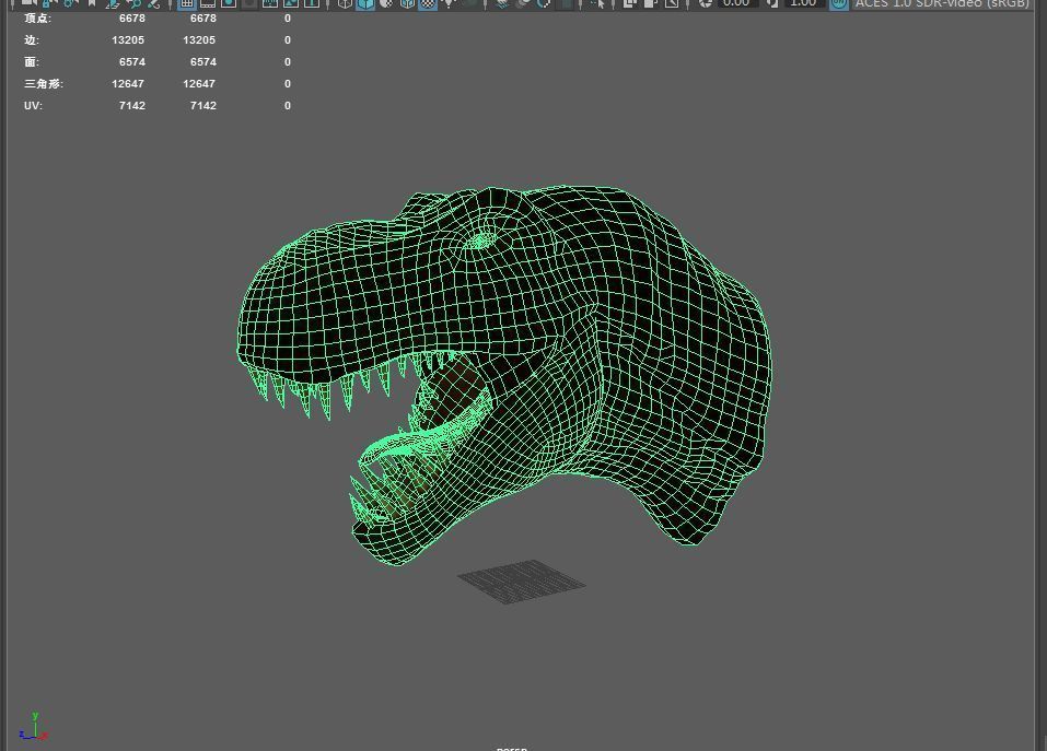 dinosaur Low-poly 3D model_6