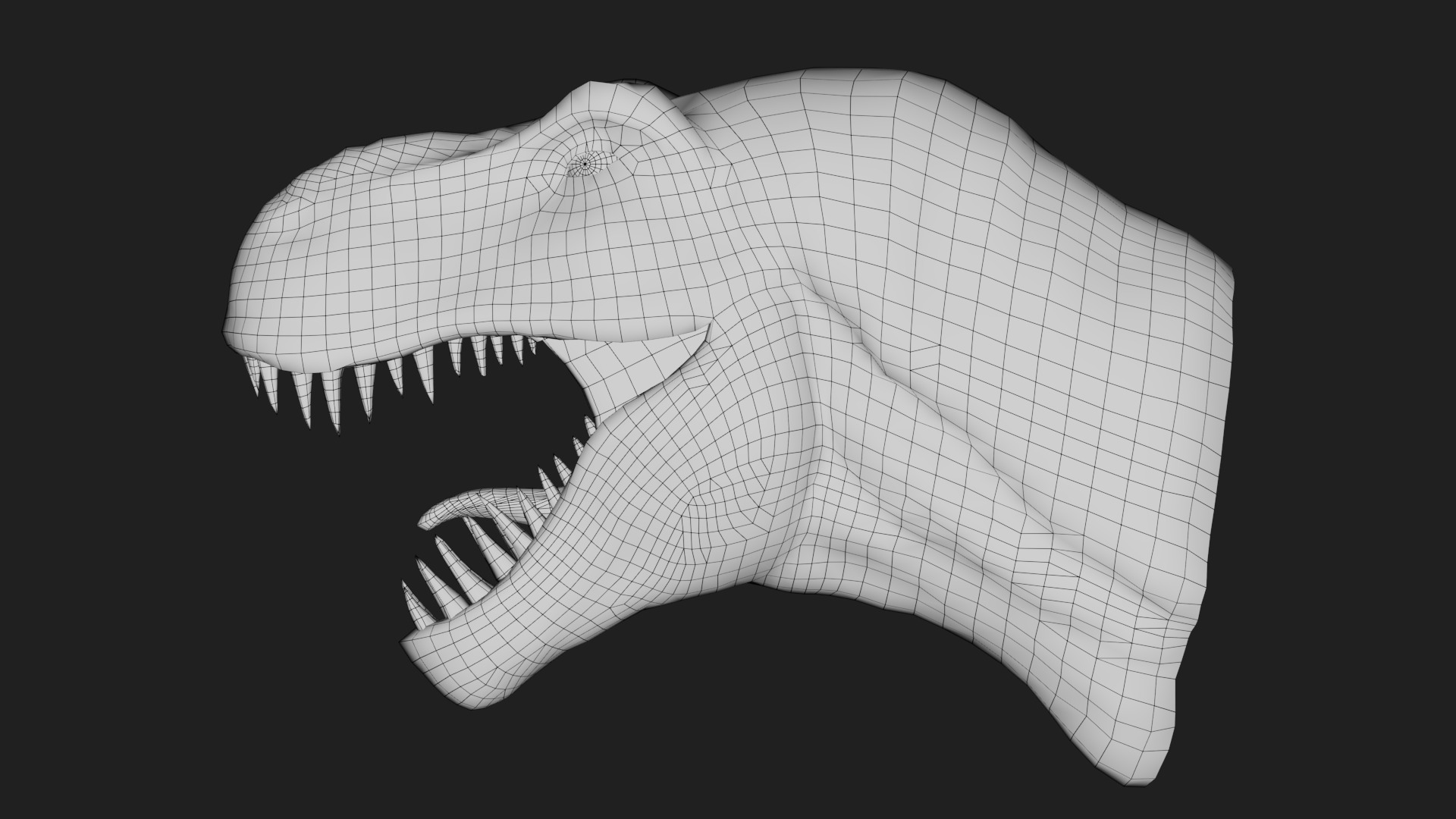dinosaur Low-poly 3D model_3
