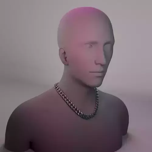 Silver Cuban Link Chain Necklace