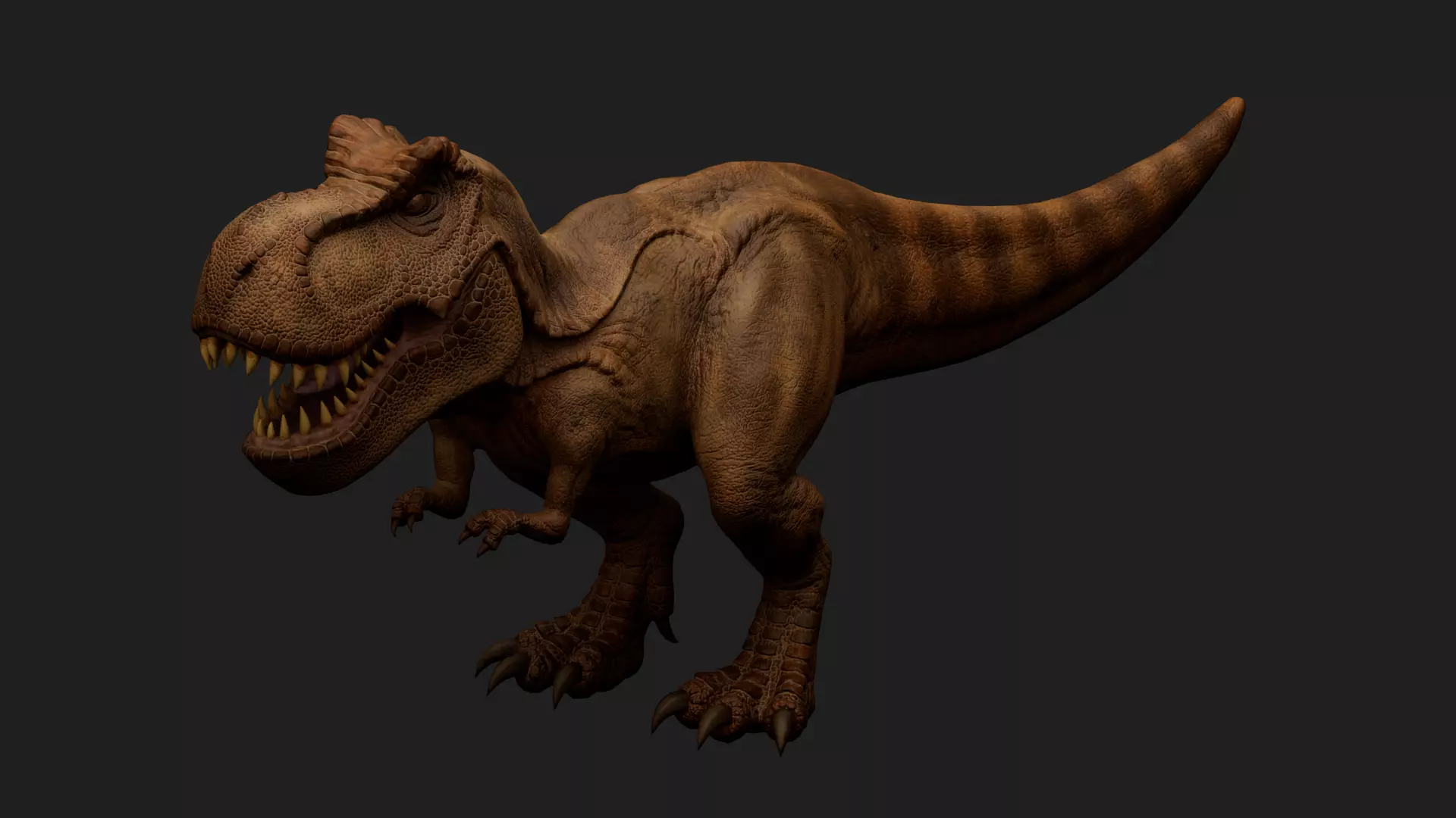 dinosaur Low-poly 3D model_0