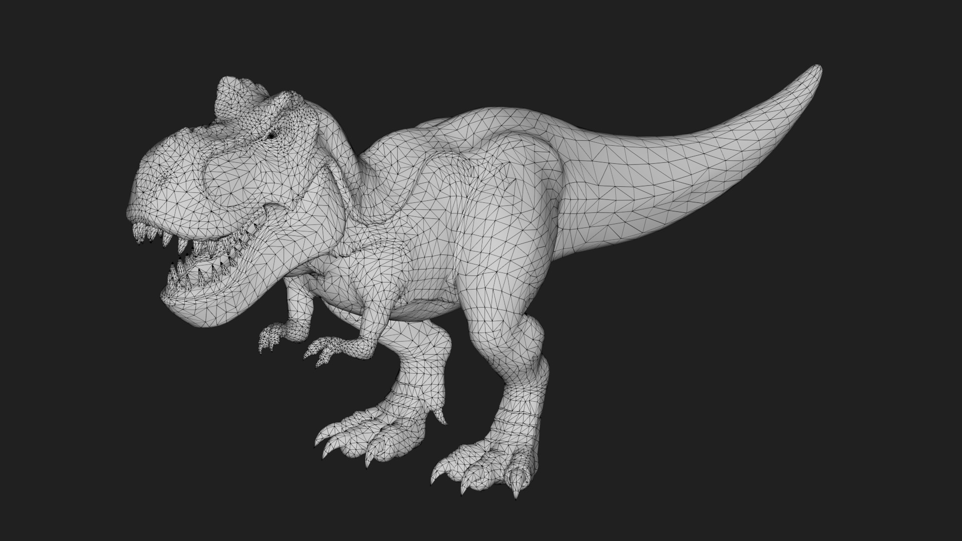 dinosaur Low-poly 3D model_1