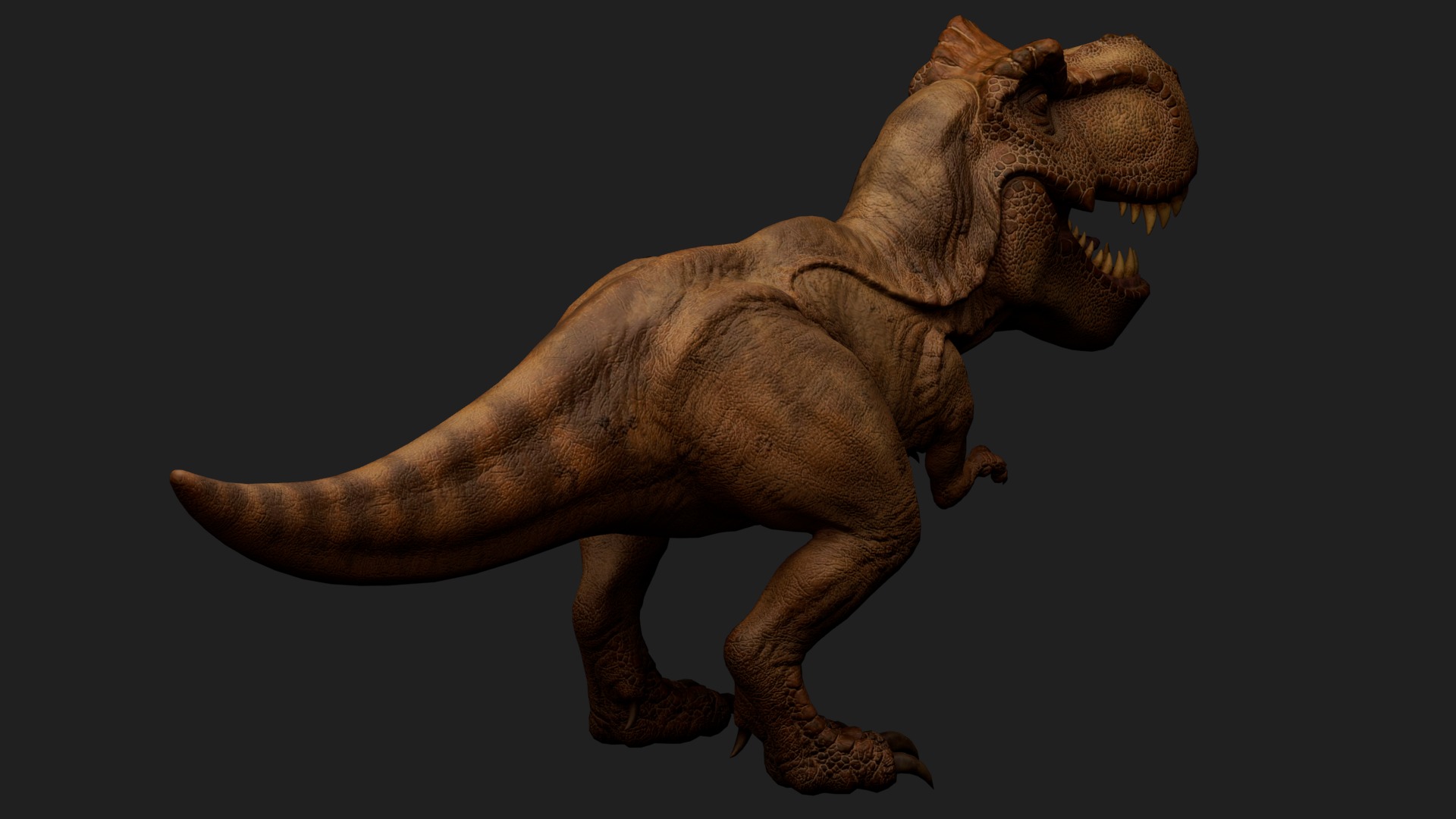 dinosaur Low-poly 3D model_2