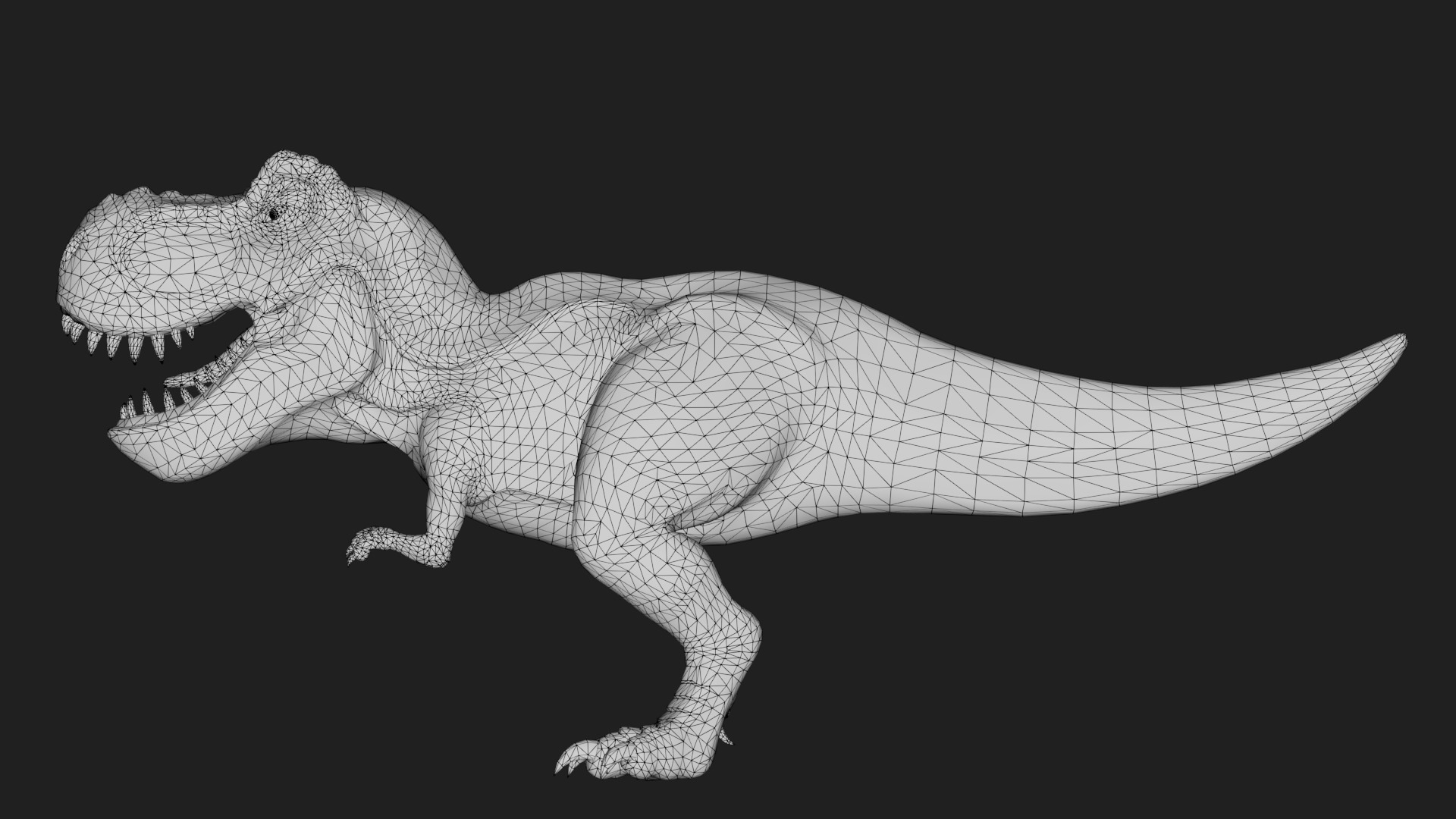 dinosaur Low-poly 3D model_5