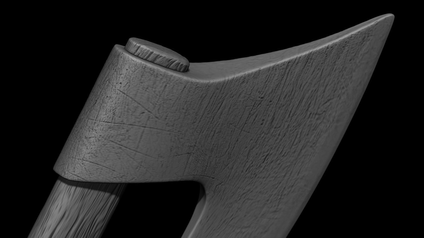 3D PRINTABLE TWO PACK AXE ACCESSORIES FOR KITBASH DIORAMAS ETC 3D print model_16