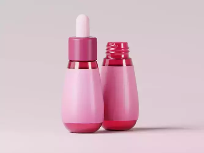 Cosmetic Product Dropper Bottle 3D Model