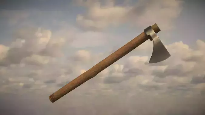 Western Axe Low-poly 3D model