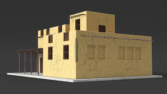 Middle Eastern Traditional House 3D model 5