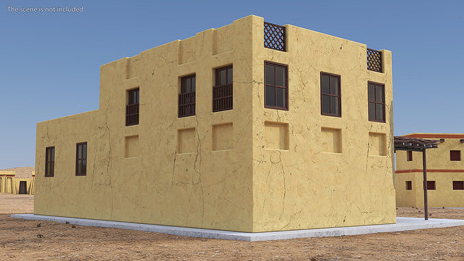 Middle Eastern Traditional House 3D model 3