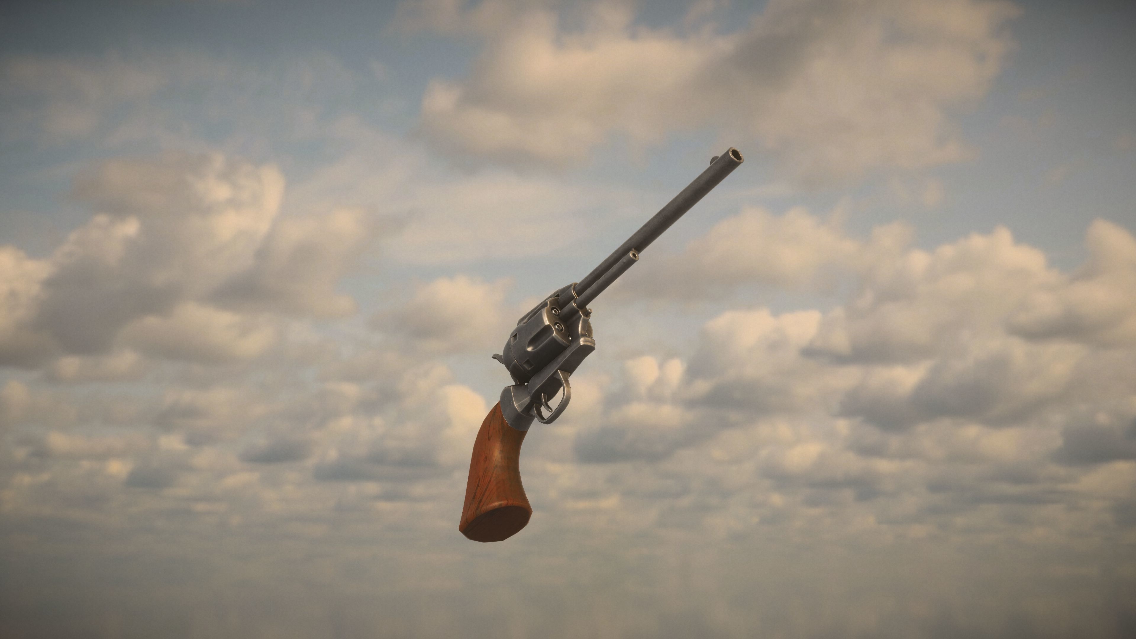 Western Colt Low-poly 3D model_4
