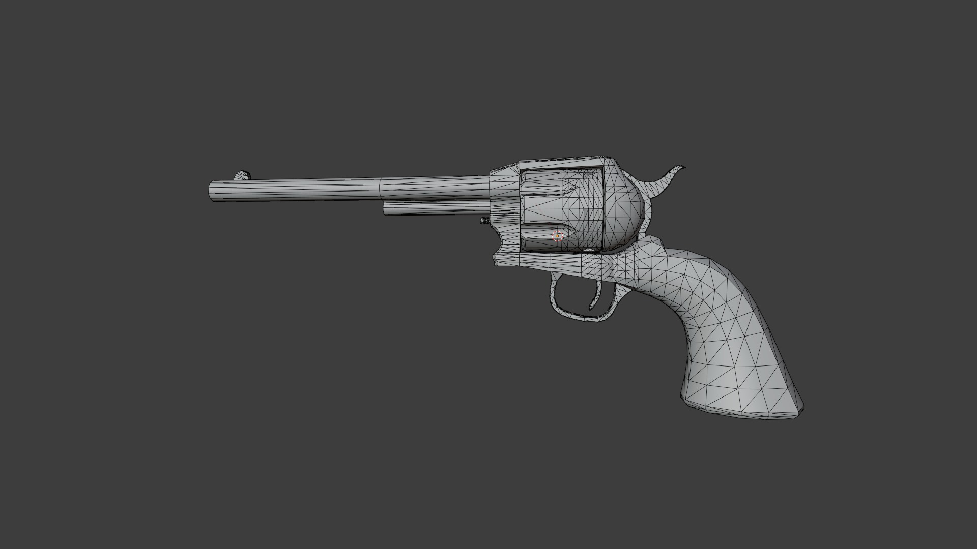 Western Colt Low-poly 3D model_8