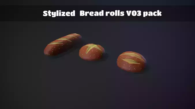 Stylized Bread Rolls V03 