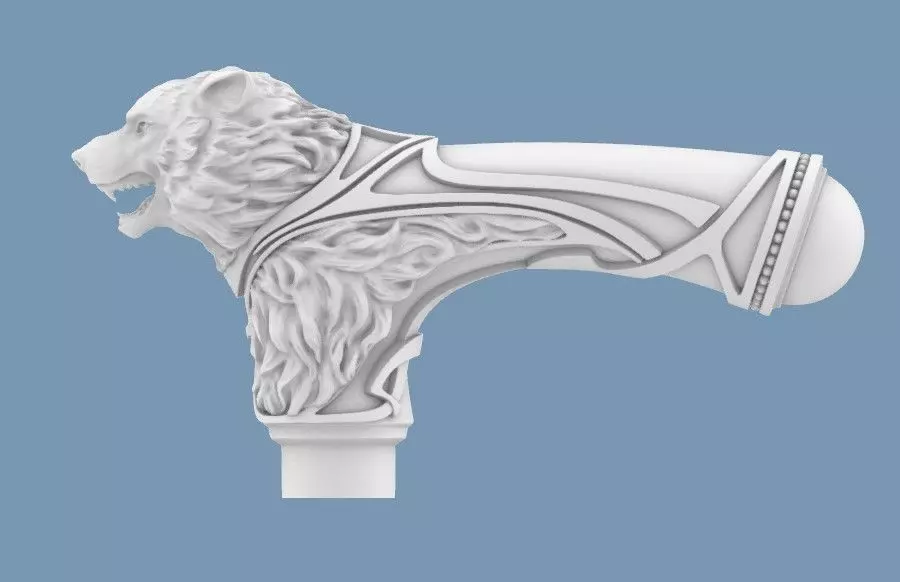 Cane Wolf 3D print model_0