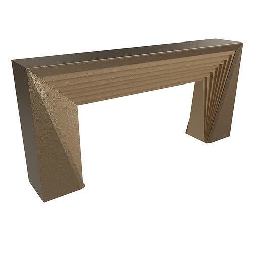 Black rooster decor norman console  3D model
