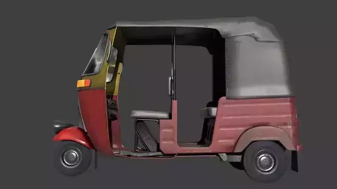 Tuk Tuk - Low Poly - Game Ready