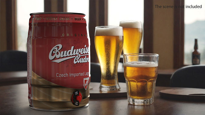 Budweiser Beer 5 Liter Barrel 3D model 2
