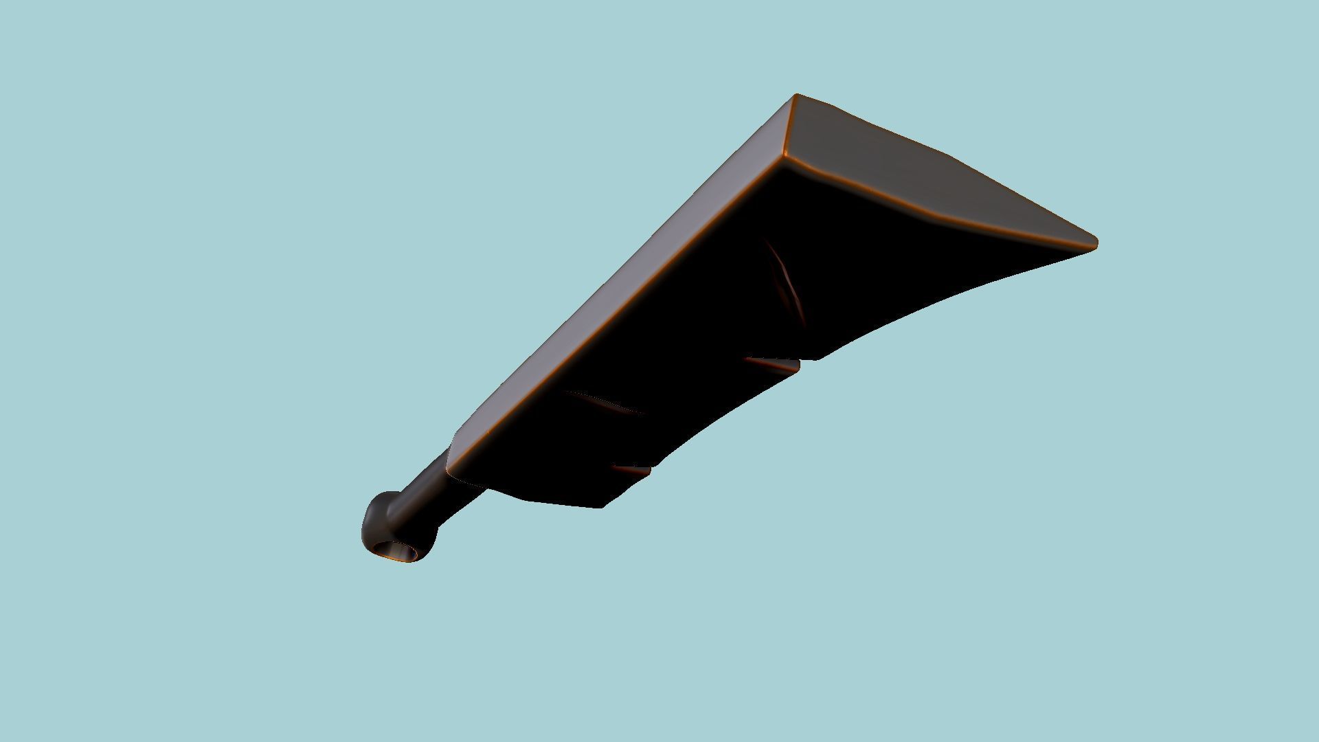 Carving Sword Keychain - Albion Online Weapon Pendant 3D print model_5